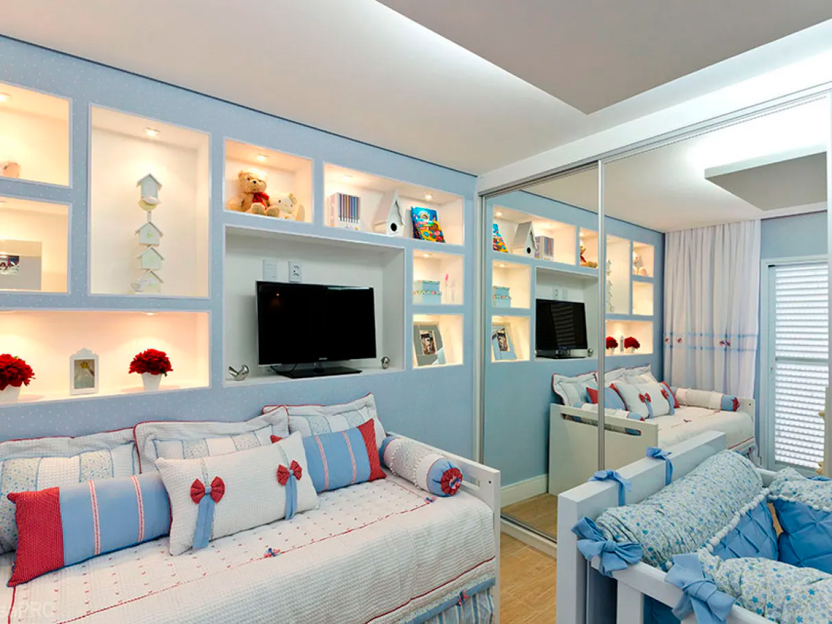 Quarto planejado com drywall
