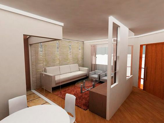 Ambiente residencial revestido