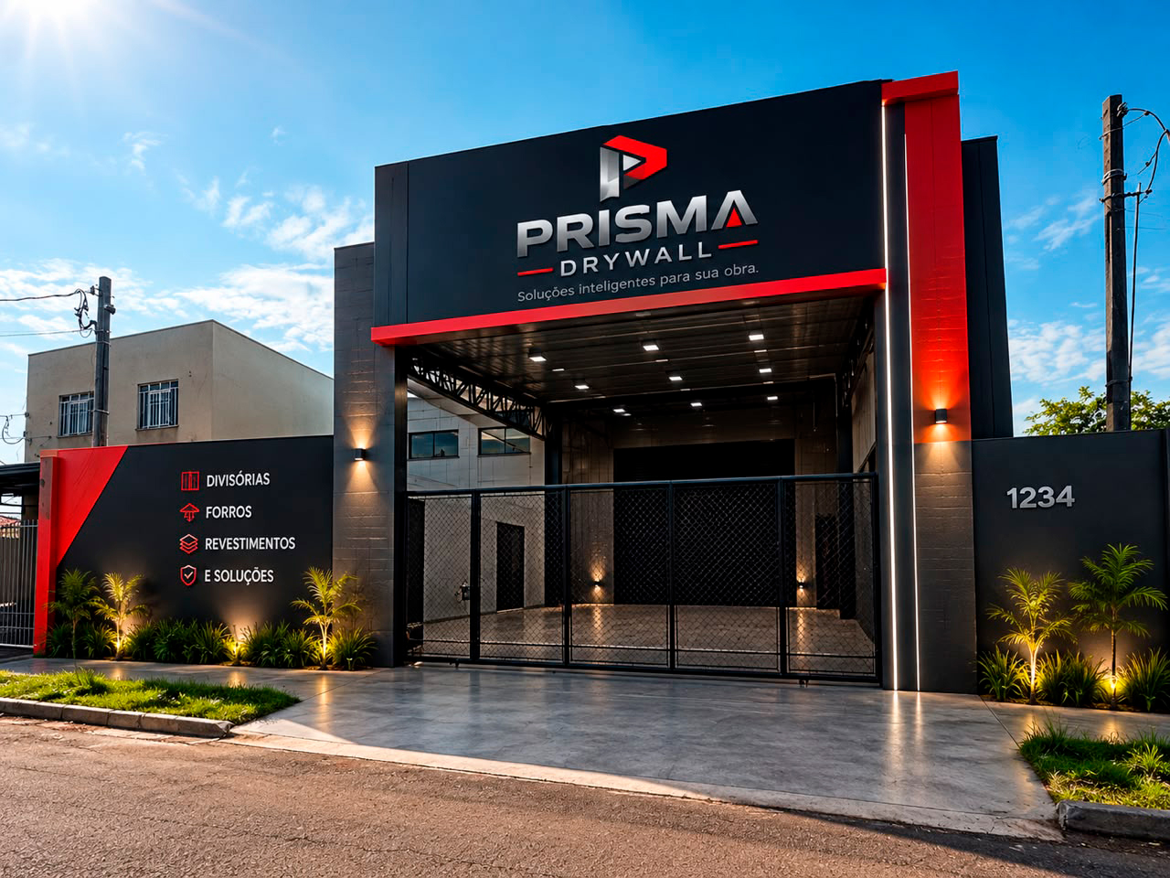 Equipe Prisma Drywall em execução de obra
